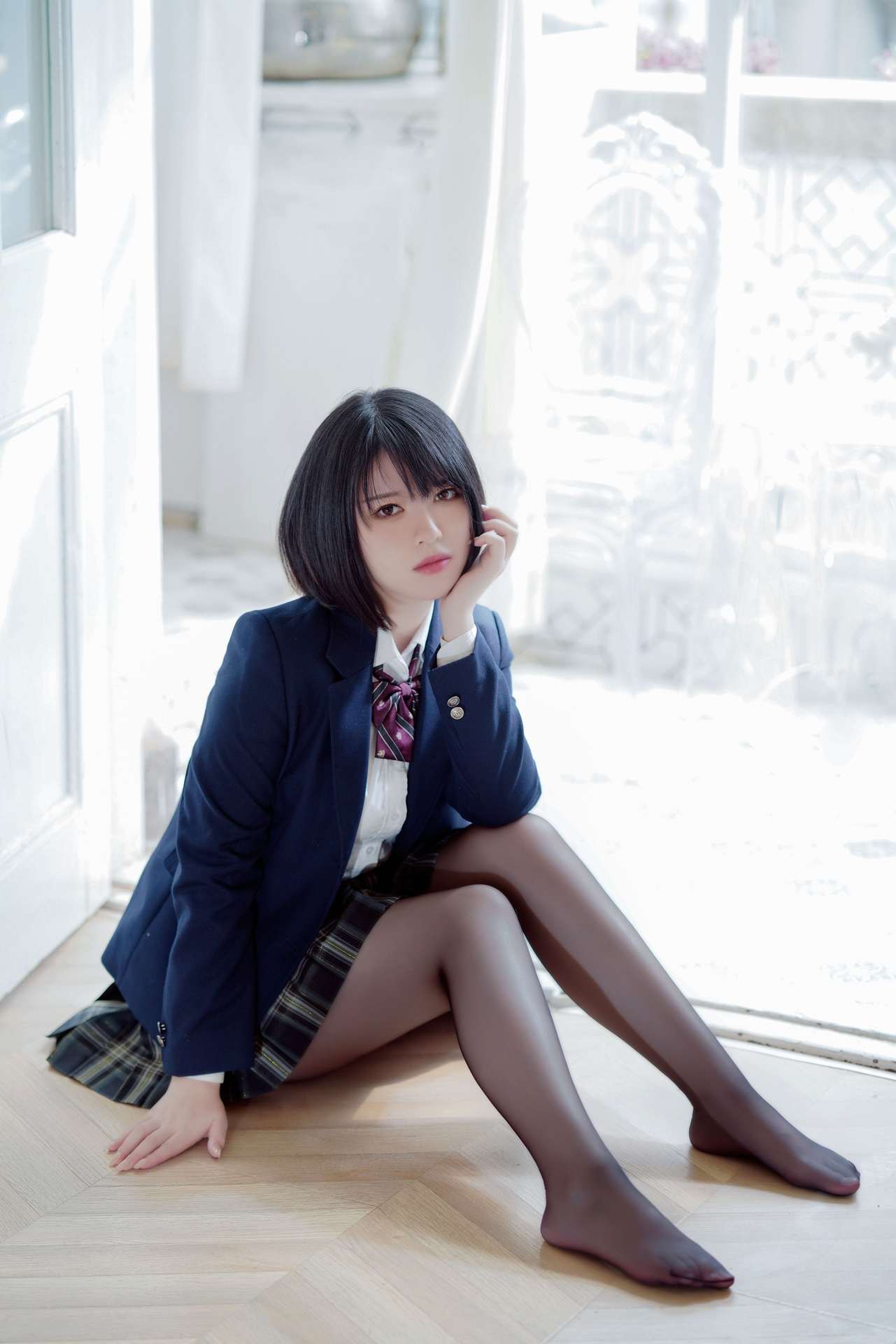 半半子彼女の制服姿が好き